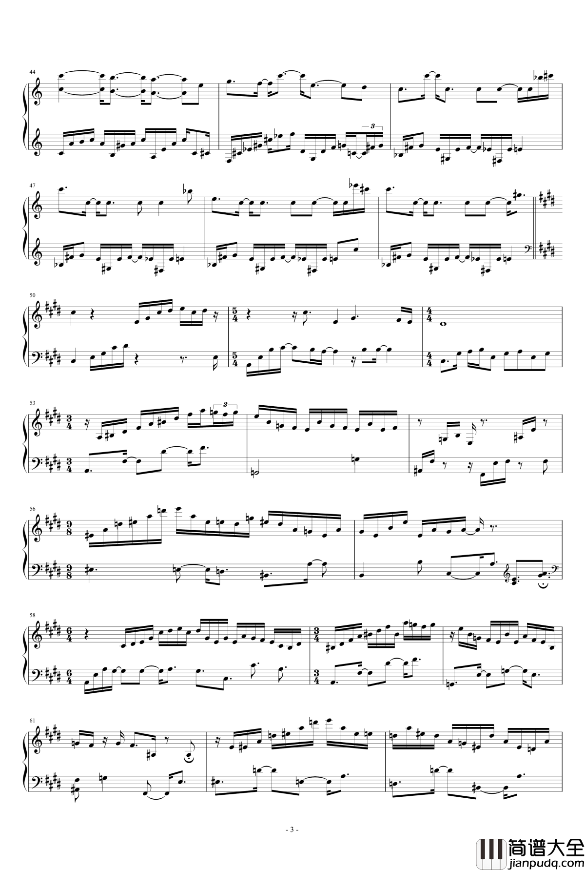 Impromptu钢琴谱_Eldar_Djangirov