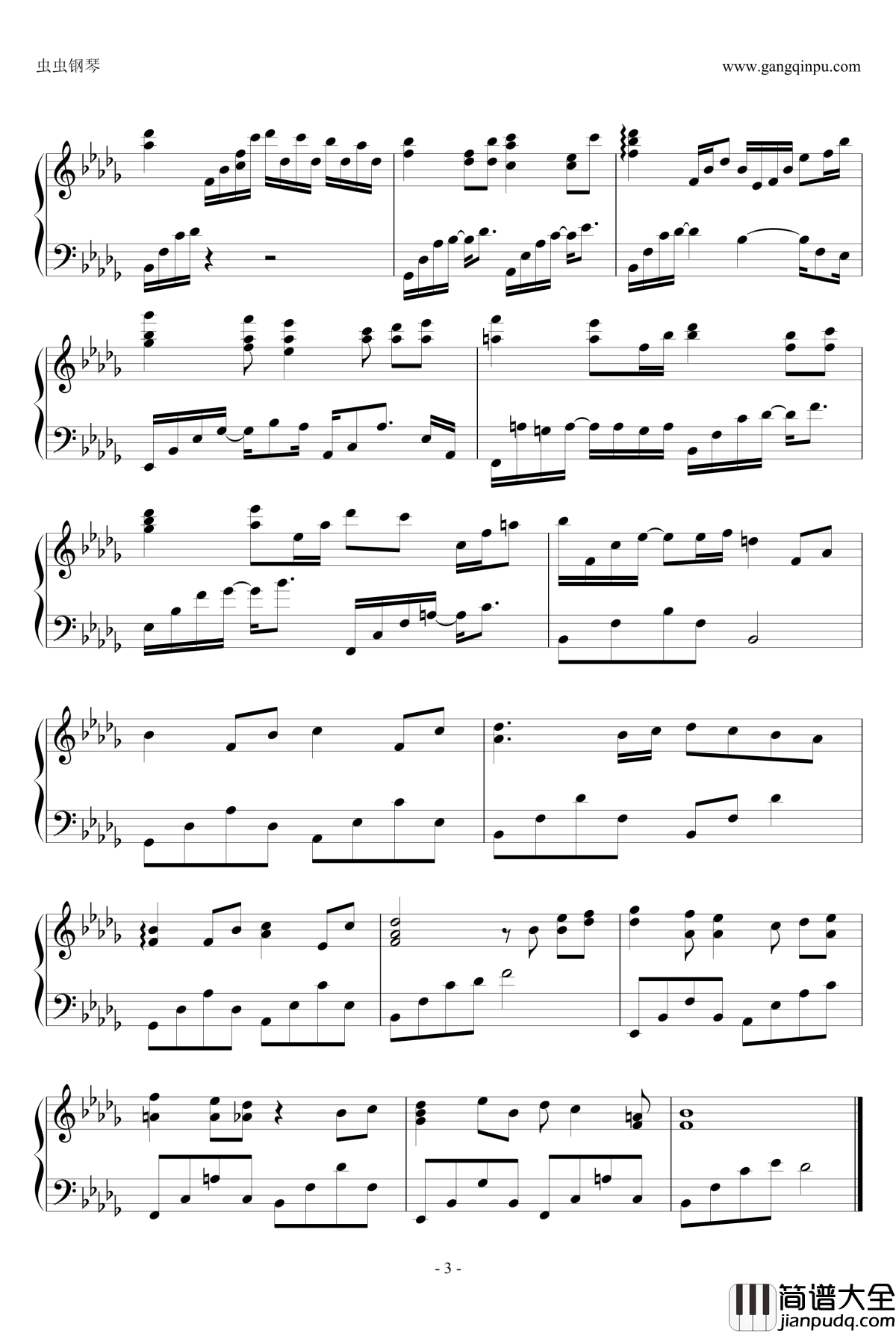 Only_wish钢琴谱_轻音乐