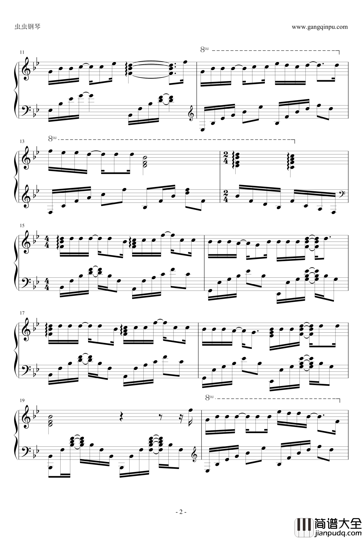 小风波钢琴谱_谭咏麟