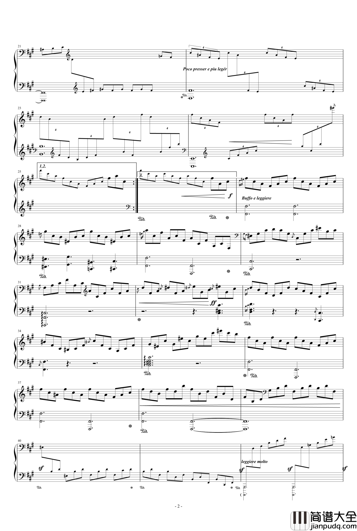 Etude.2钢琴谱_音乐盒1yh