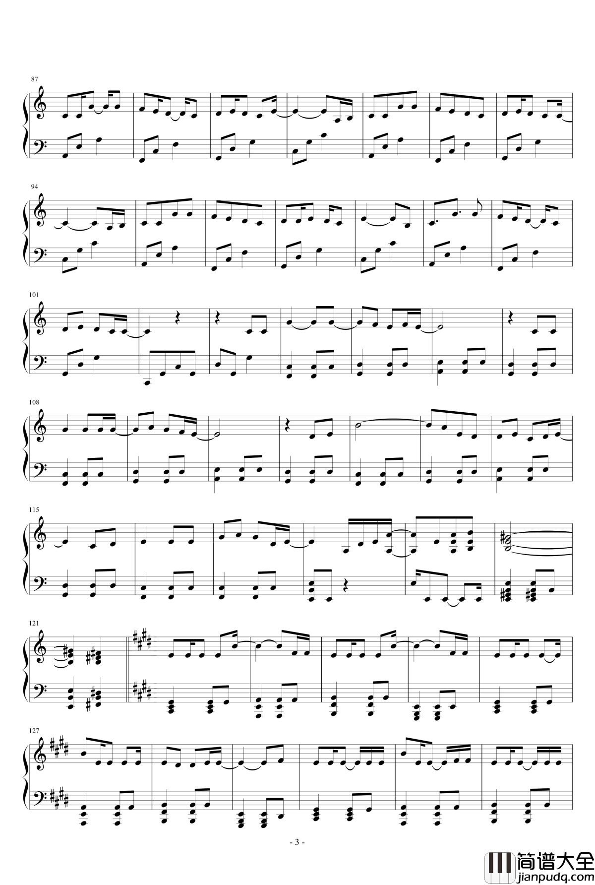 奥华子楔钢琴谱_奥华子