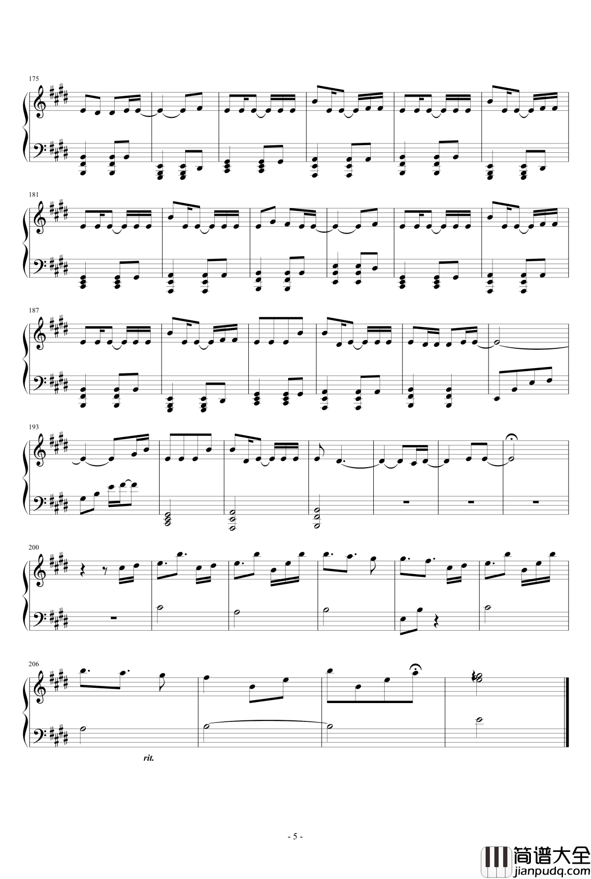 奥华子楔钢琴谱_奥华子