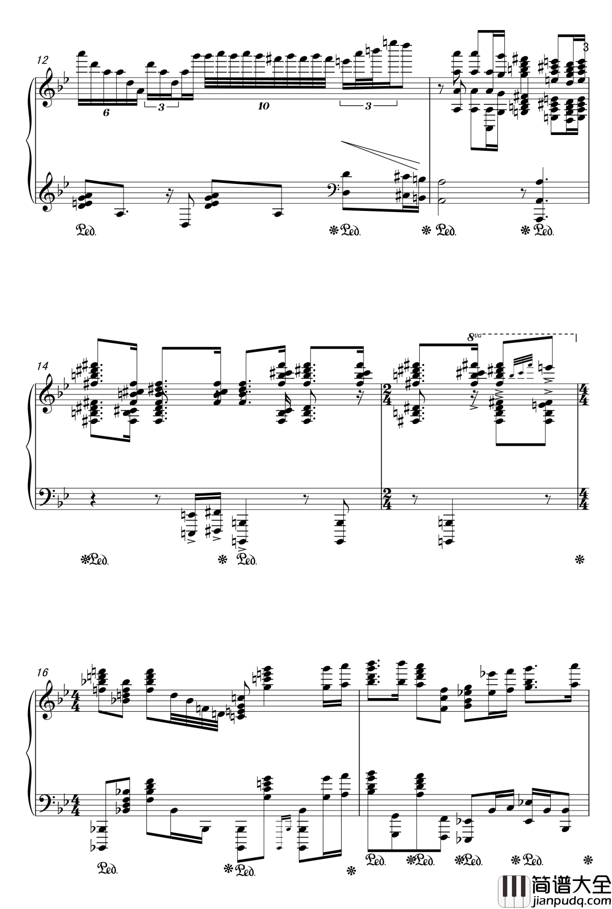 侏罗纪公园钢琴谱_Jarrod_Radnich