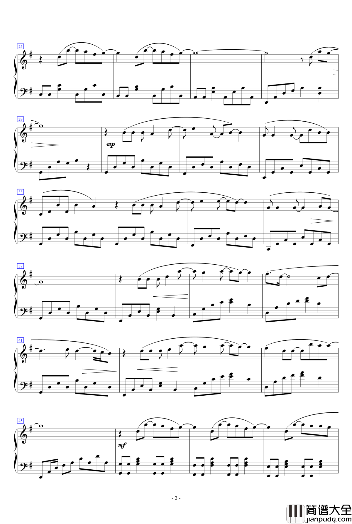 你给我的爱钢琴谱_毕书尽