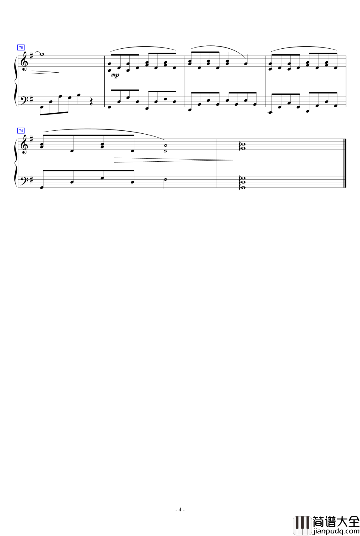 你给我的爱钢琴谱_毕书尽