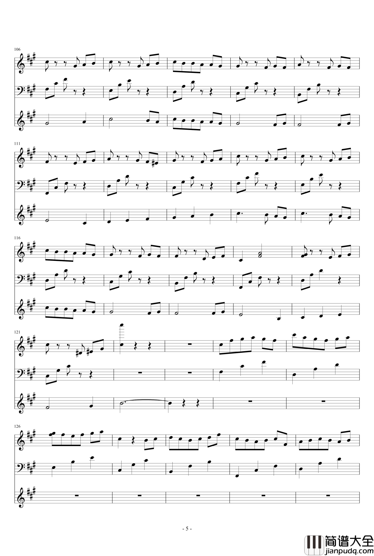 父亲的爱钢琴谱_小室_教父