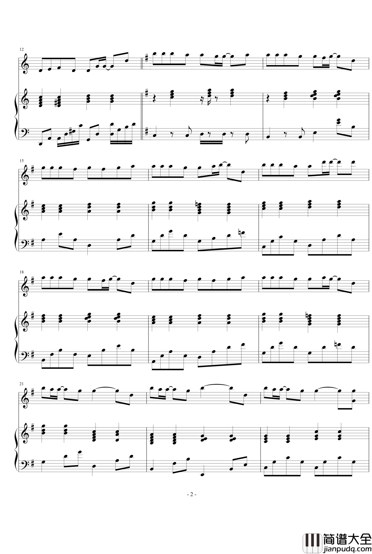 鼓动的旋律钢琴谱_1154105477