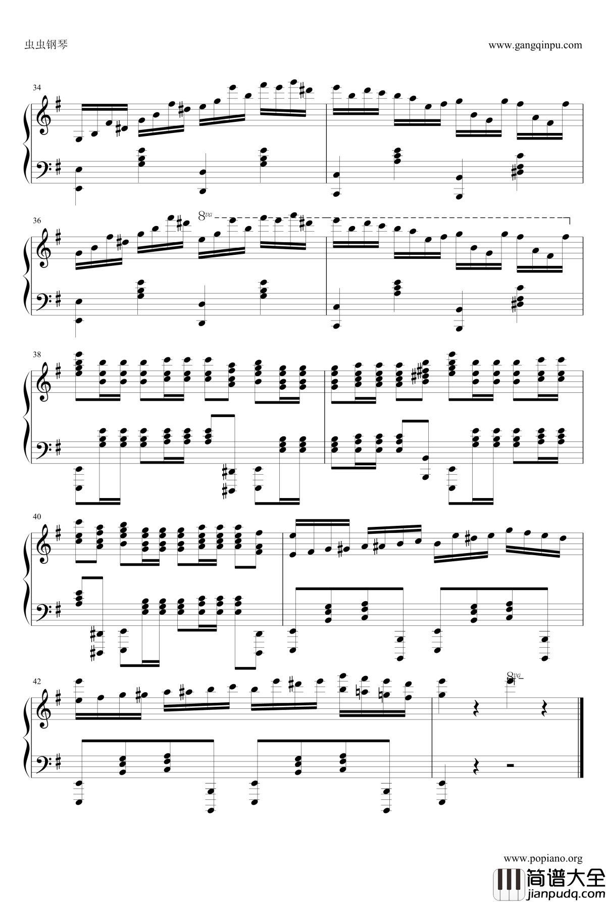 SECRET加長快板钢琴谱_周杰伦