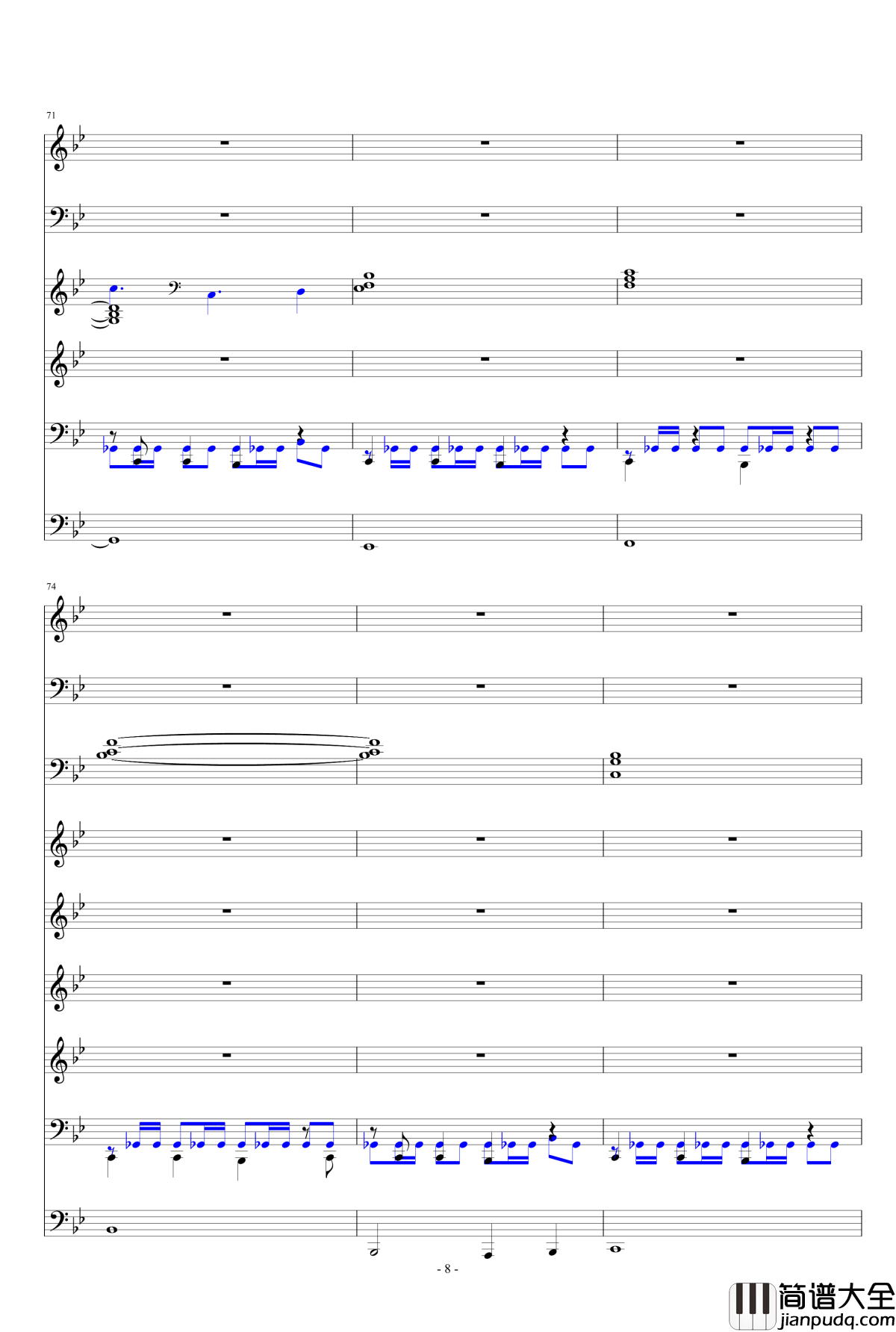 悄悄爱上一个人钢琴谱_ellocz