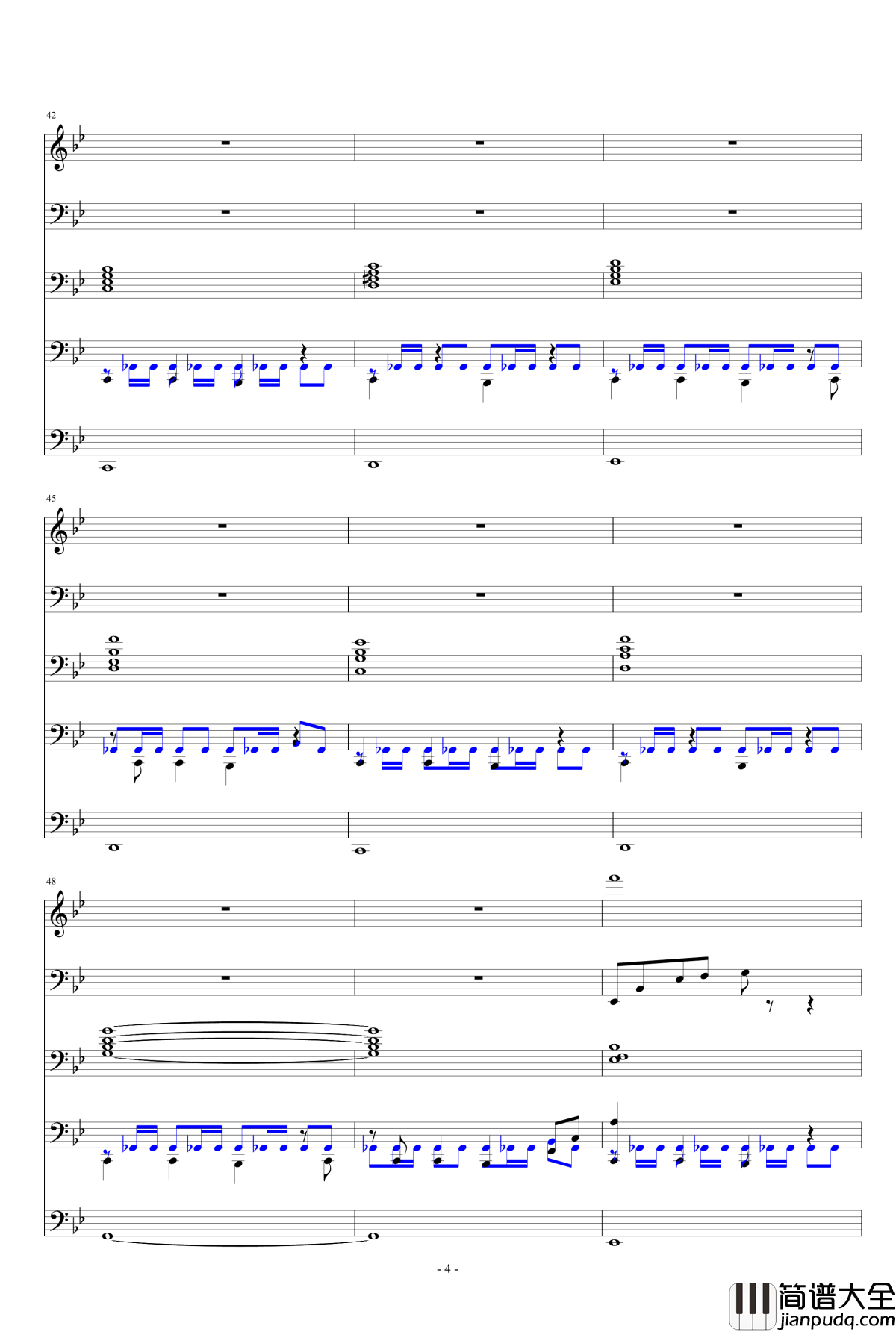 悄悄爱上一个人钢琴谱_ellocz