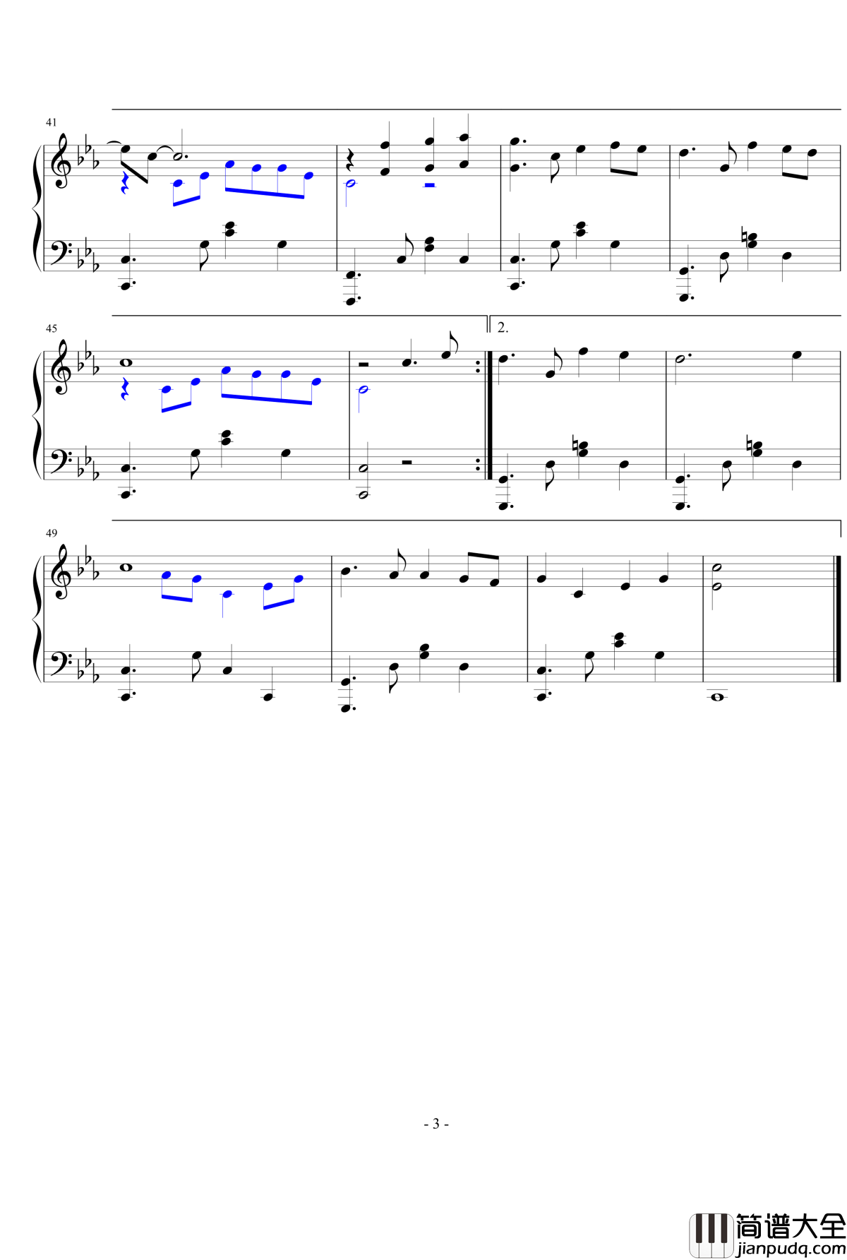 忘记她钢琴谱_aaaa1968