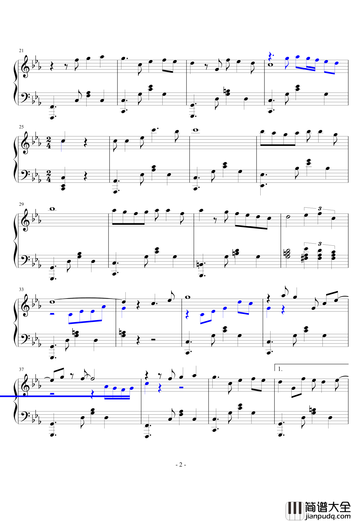 忘记她钢琴谱_aaaa1968