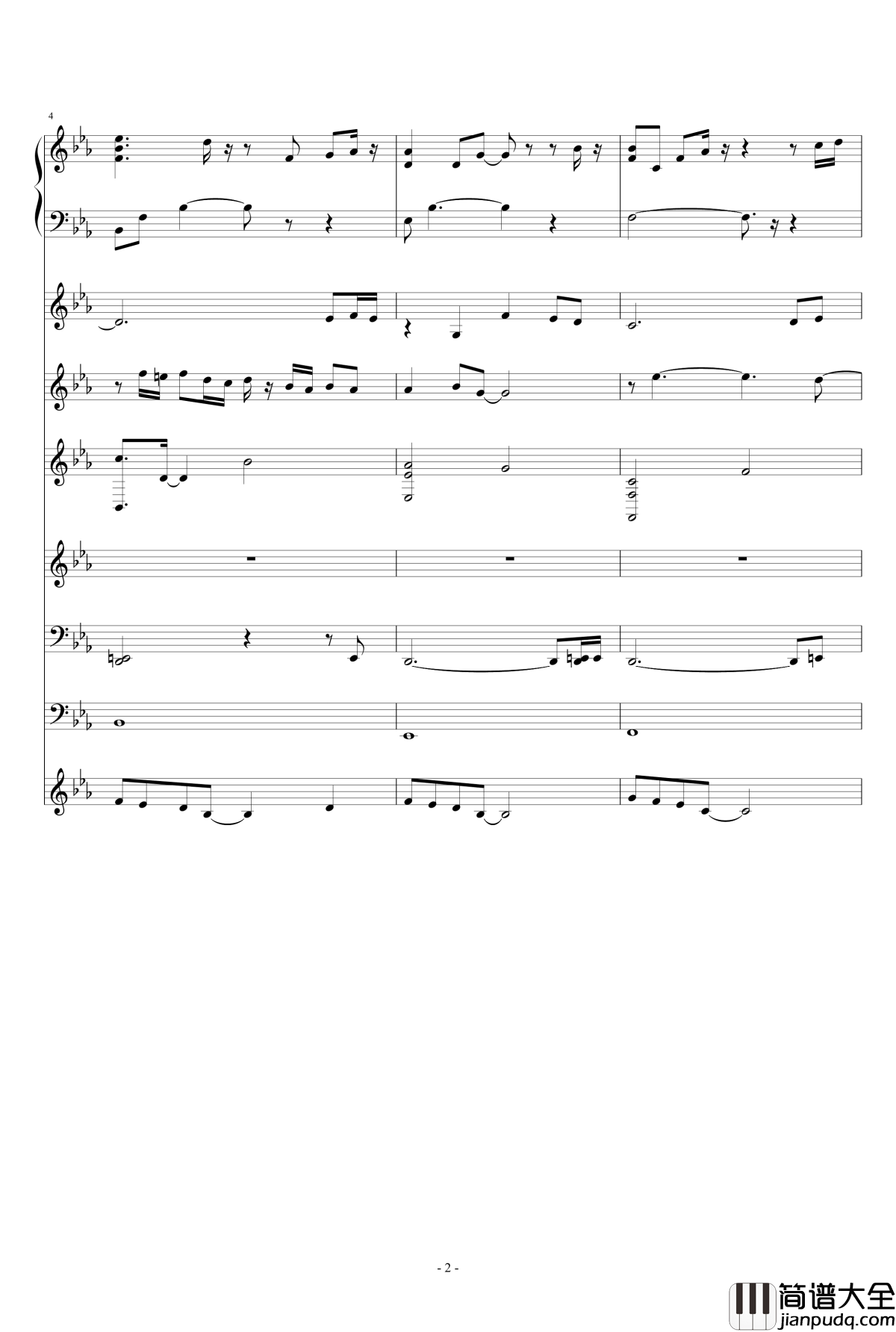 献给菲利克斯钢琴谱_Sion_程干CG