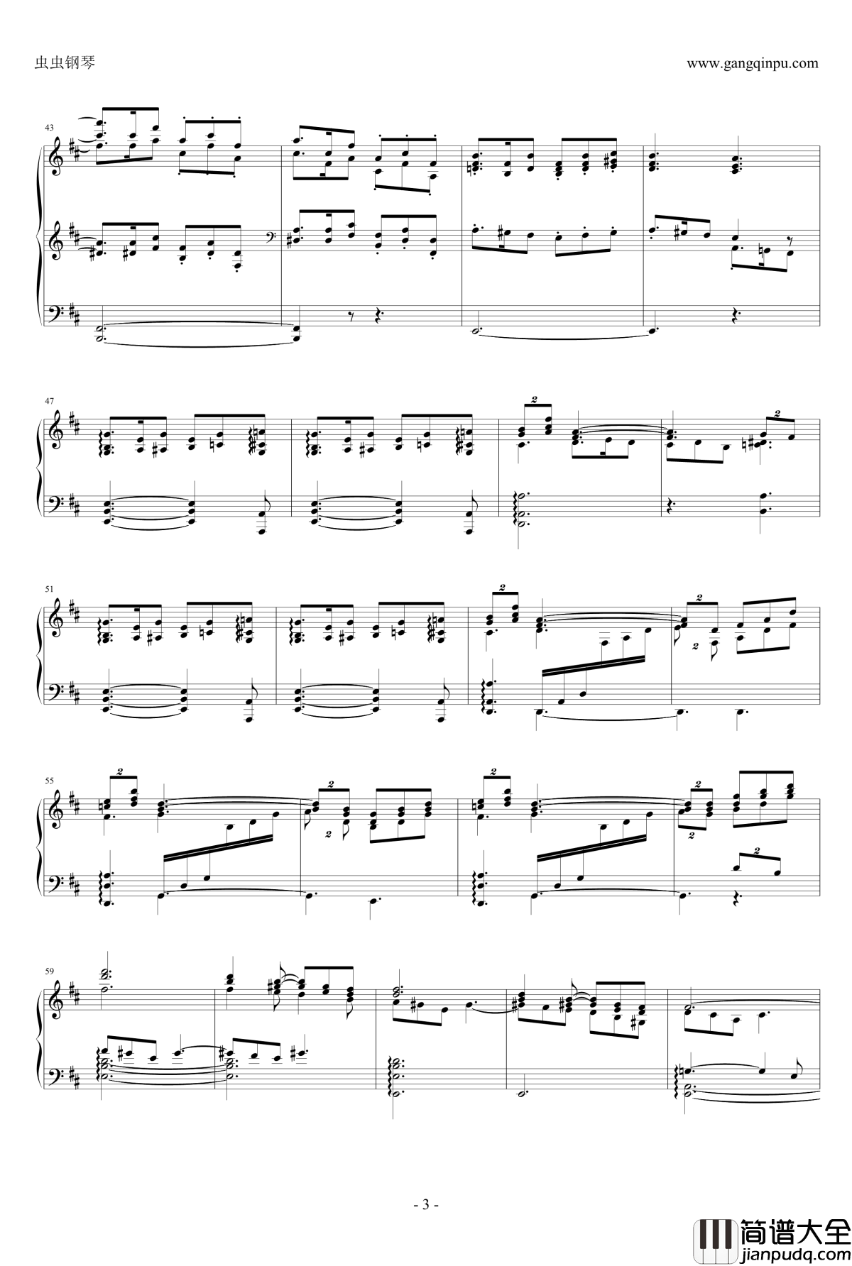 泛舟钢琴谱_独奏_德彪西