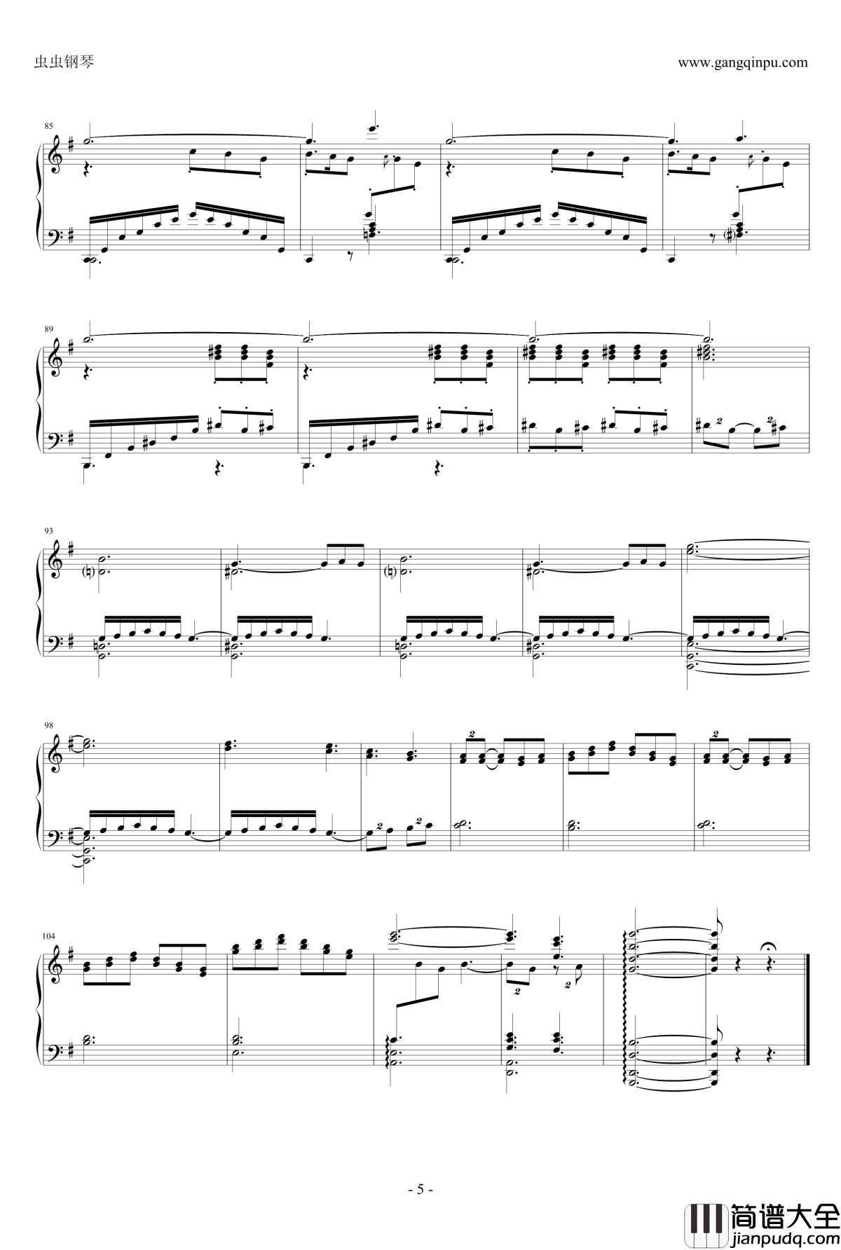 泛舟钢琴谱_独奏_德彪西