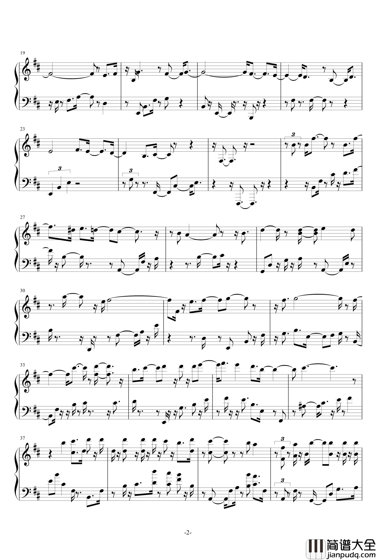 问君钢琴谱_君临城下