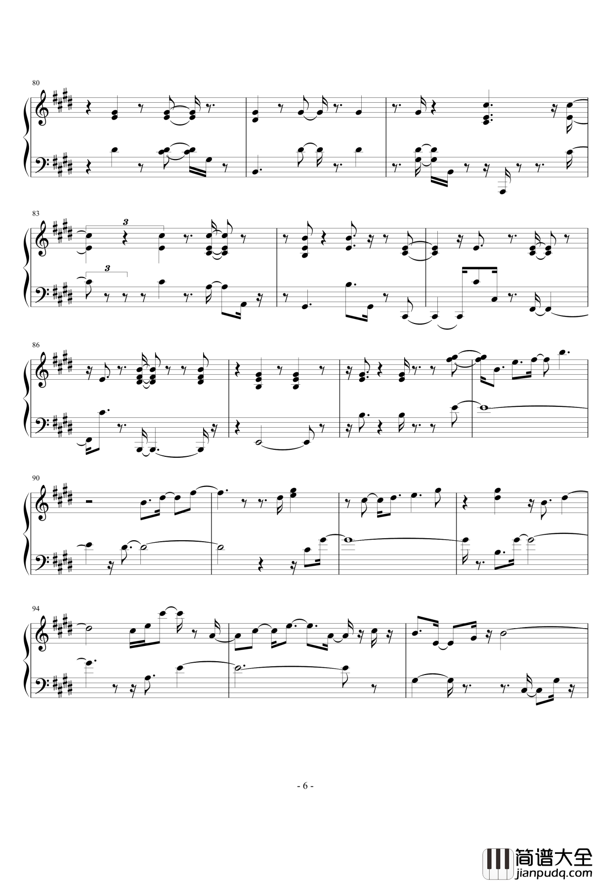 伊梦流殇伴奏钢琴谱_飞腾哈哈