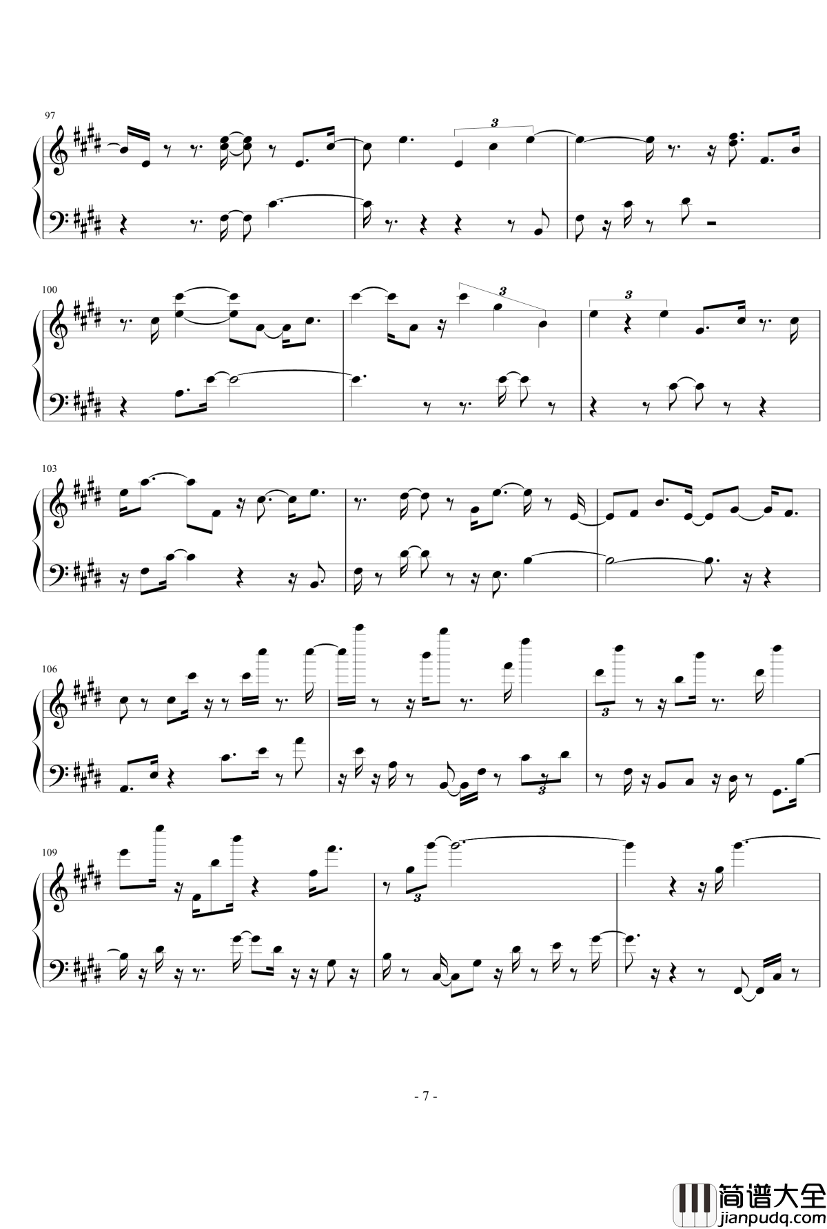 伊梦流殇伴奏钢琴谱_飞腾哈哈