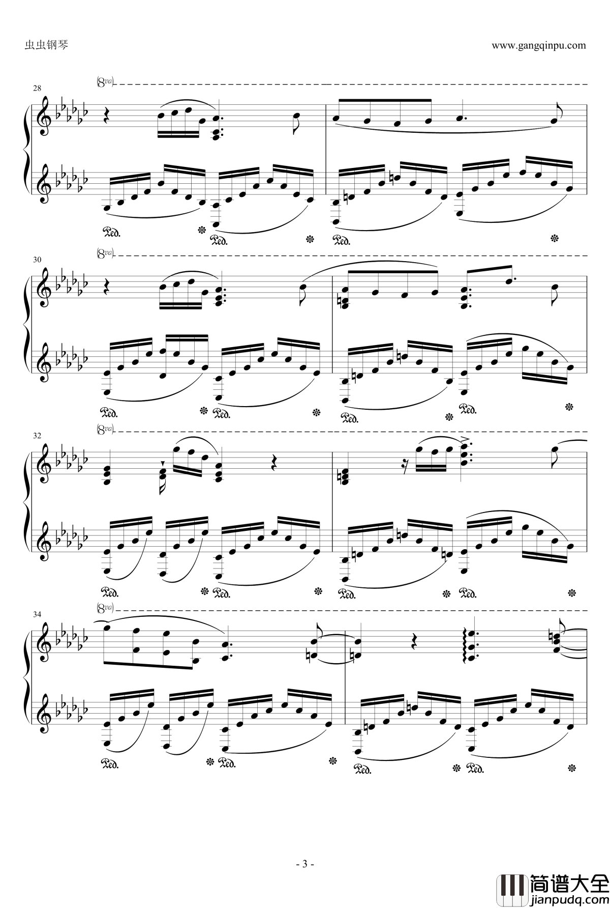 月光妖怪BGM钢琴谱__ミルクティー__Milktea_月光妖怪