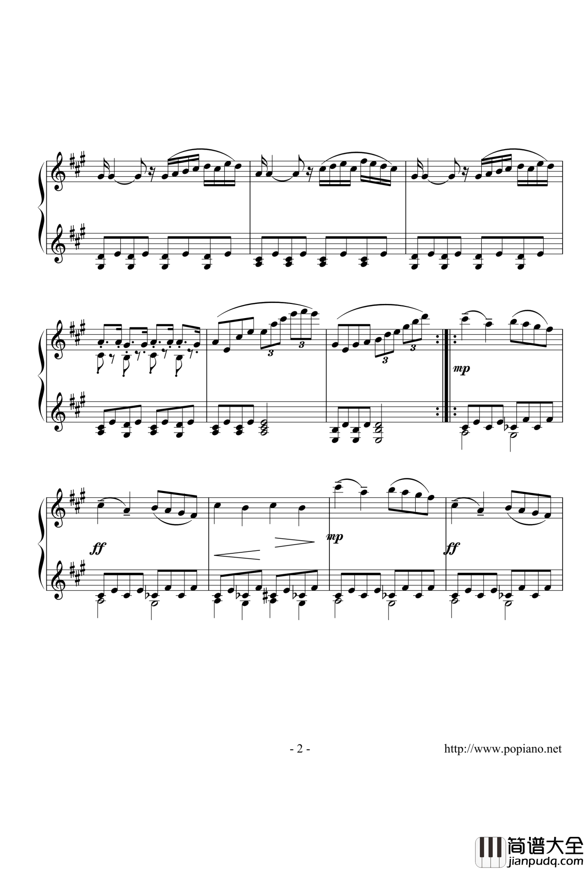 小温钢琴谱_一个球