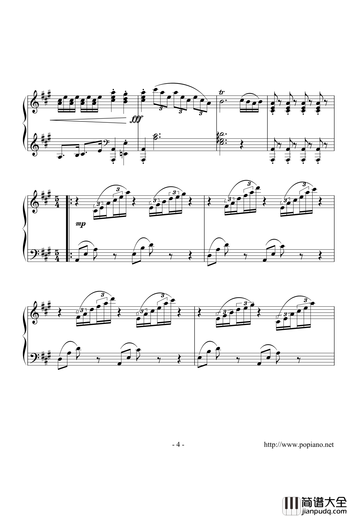 小温钢琴谱_一个球