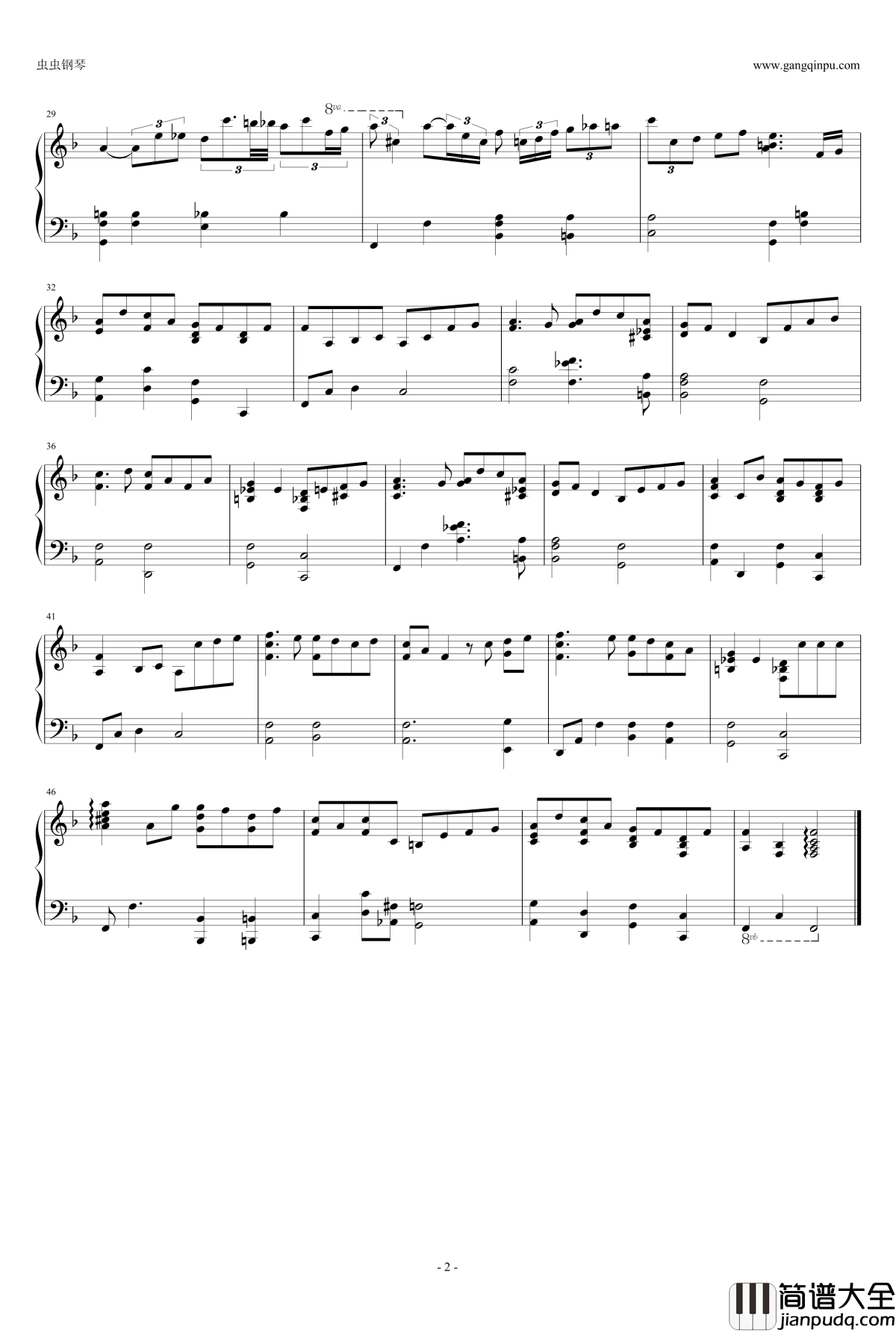 Danny_Boy钢琴谱_独奏_木住野佳子