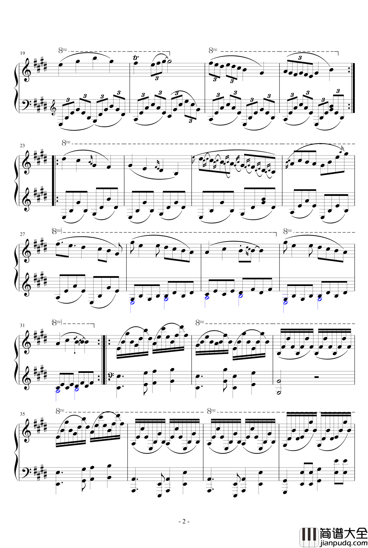 告别寒假钢琴谱_一个球