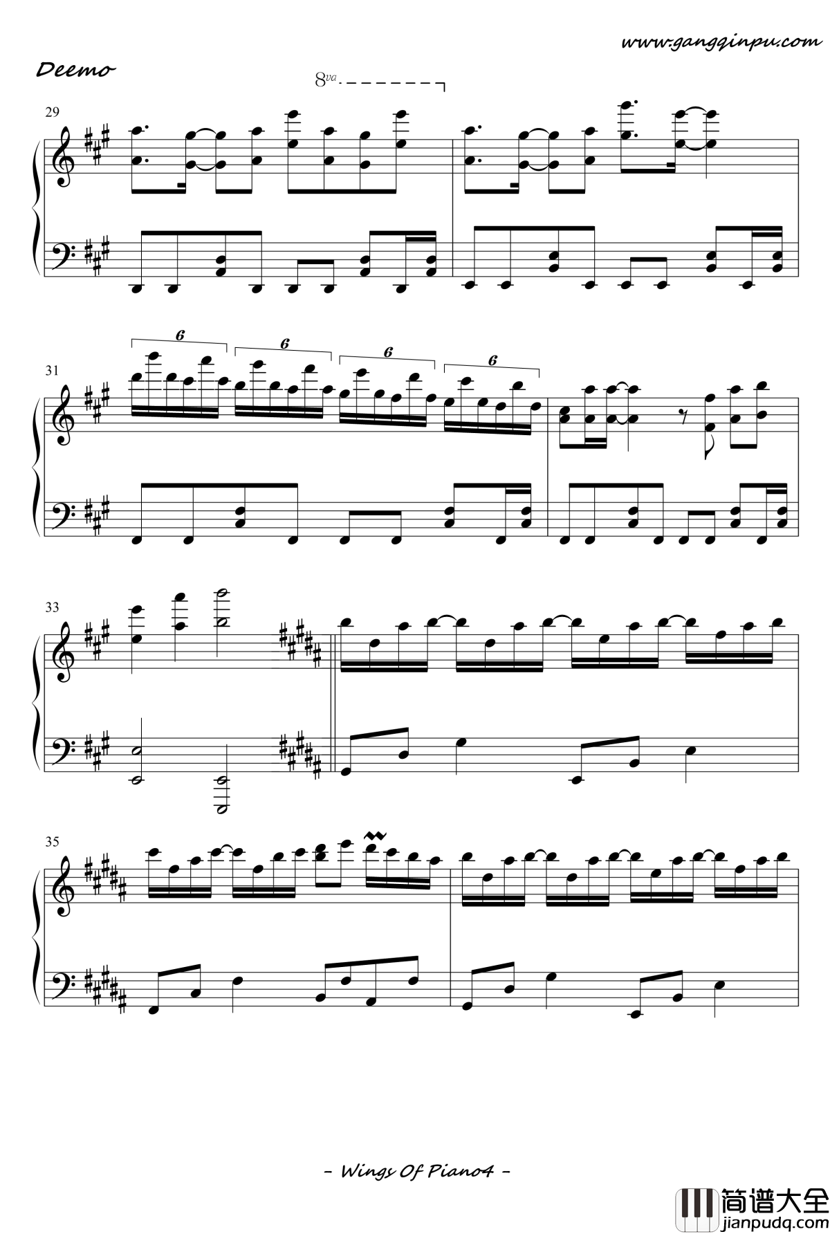 Wings_of_piano___琴之翼_V.K_钢琴谱