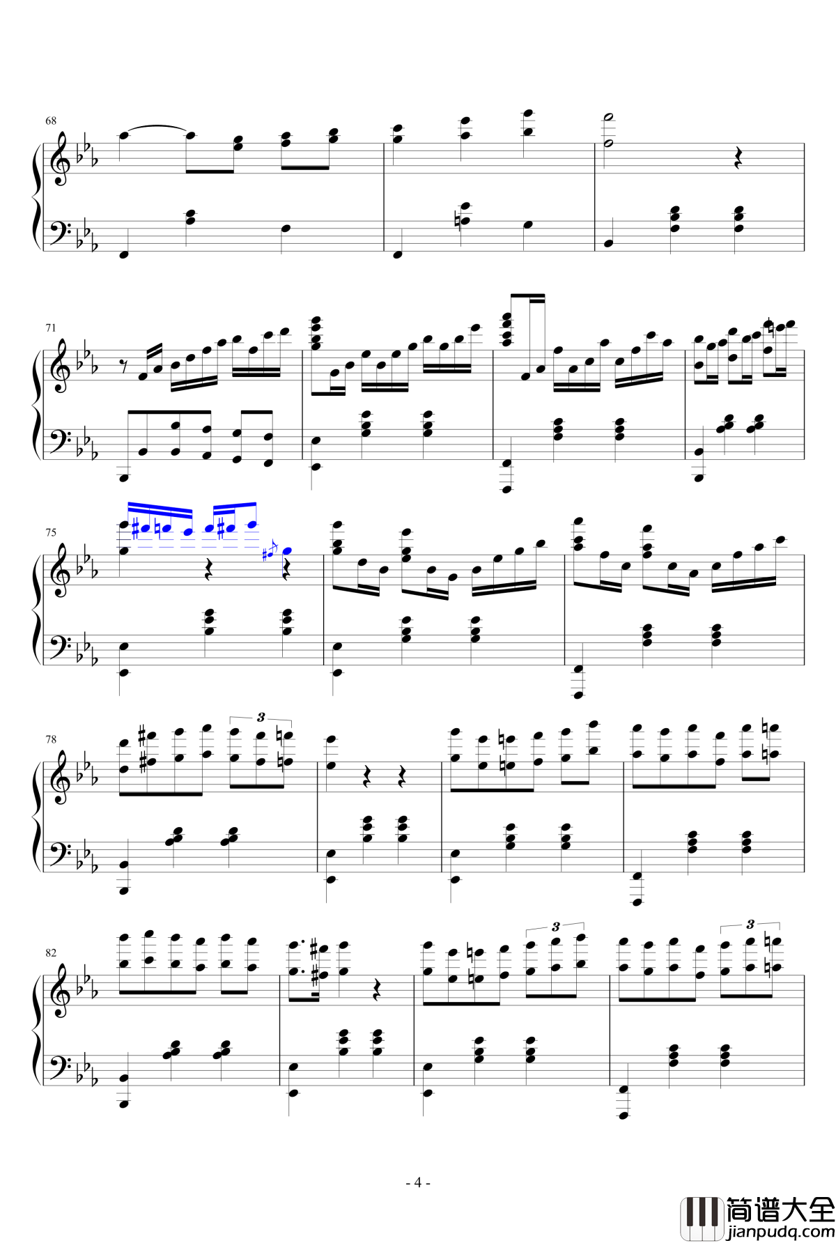 春天华尔兹钢琴谱_x.i.杰