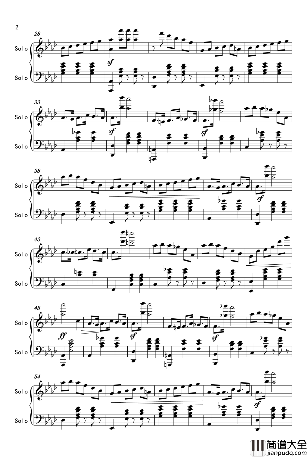 降A大调圆舞曲钢琴谱_原创_nyride