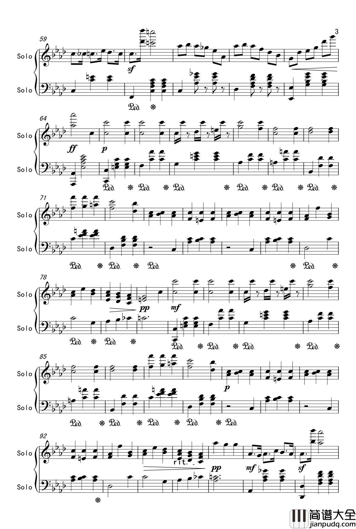 降A大调圆舞曲钢琴谱_原创_nyride