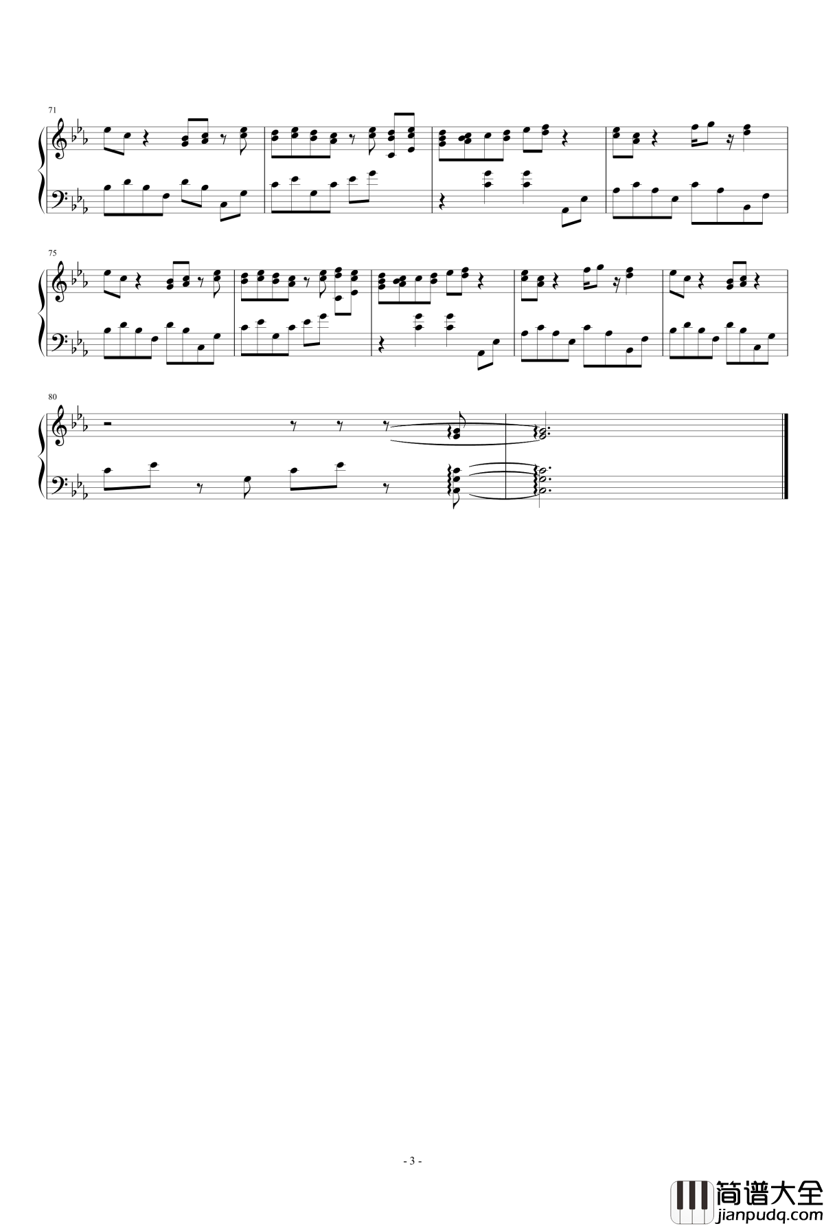 窗台的雨珠钢琴谱_水手森巴