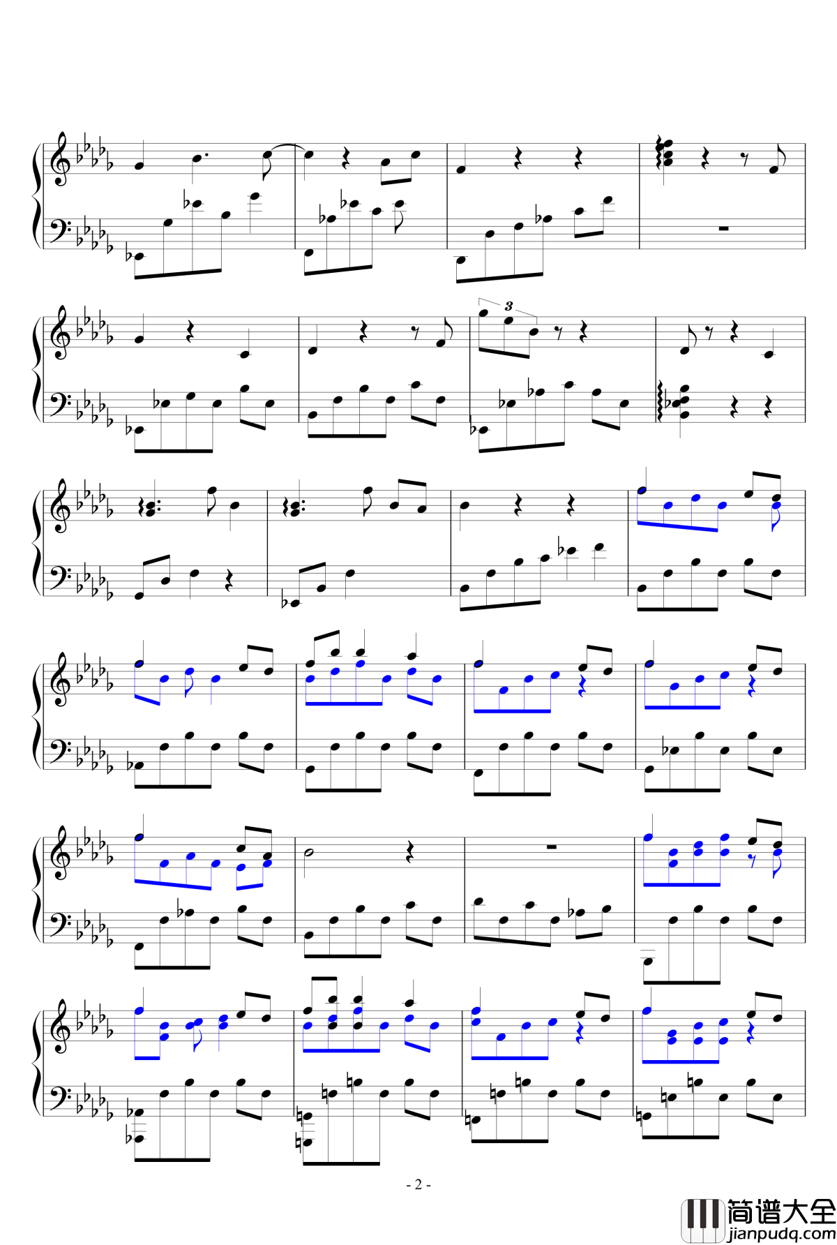 水仙之死钢琴谱_lig_bri