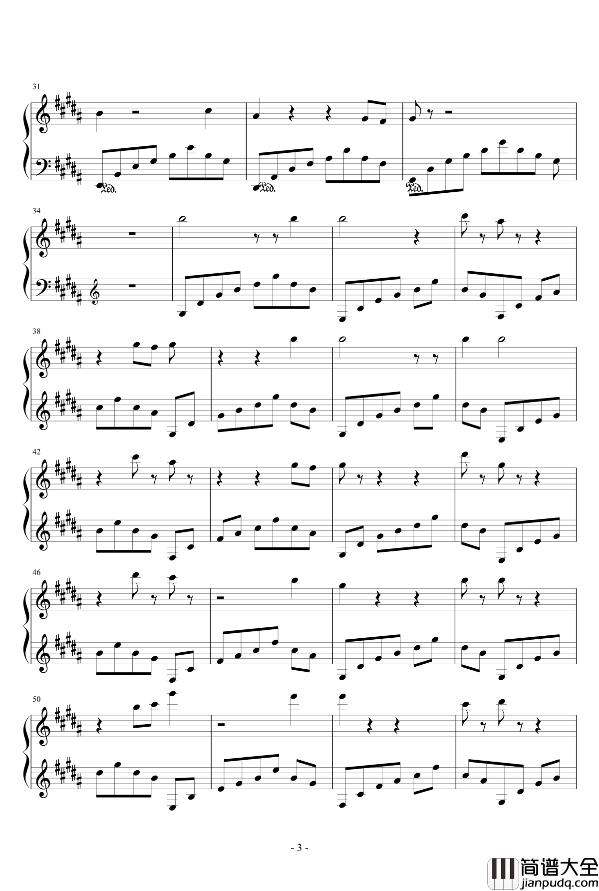 永恒的徜徉钢琴谱_月之迷雾乀