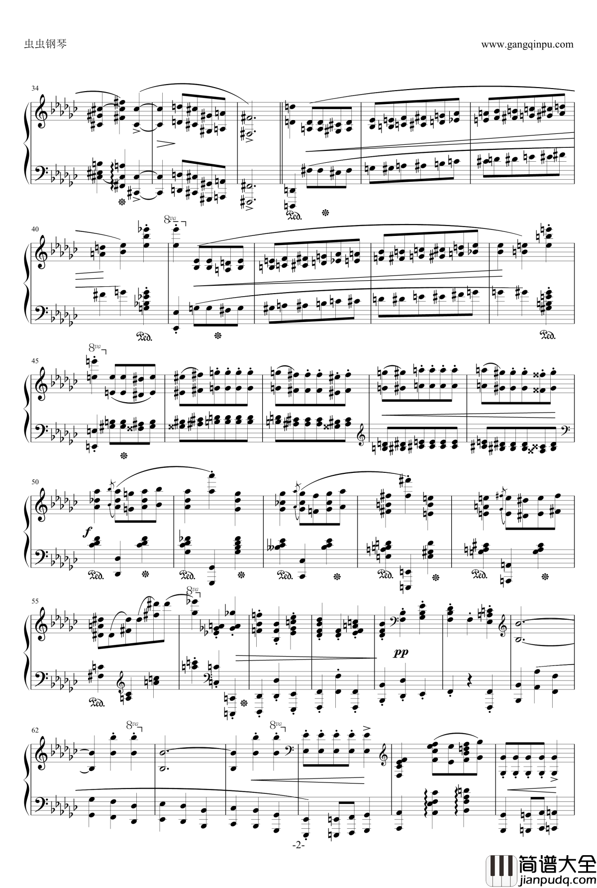 降b小调奏鸣曲第二乐章钢琴谱_肖邦_chopin