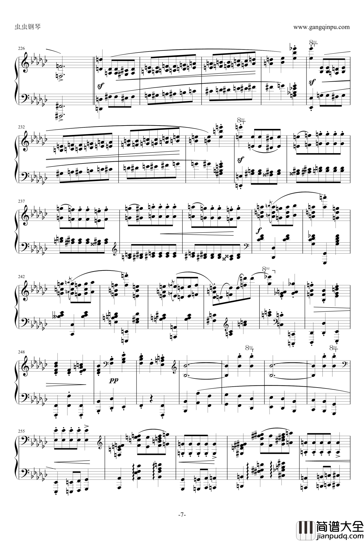 降b小调奏鸣曲第二乐章钢琴谱_肖邦_chopin