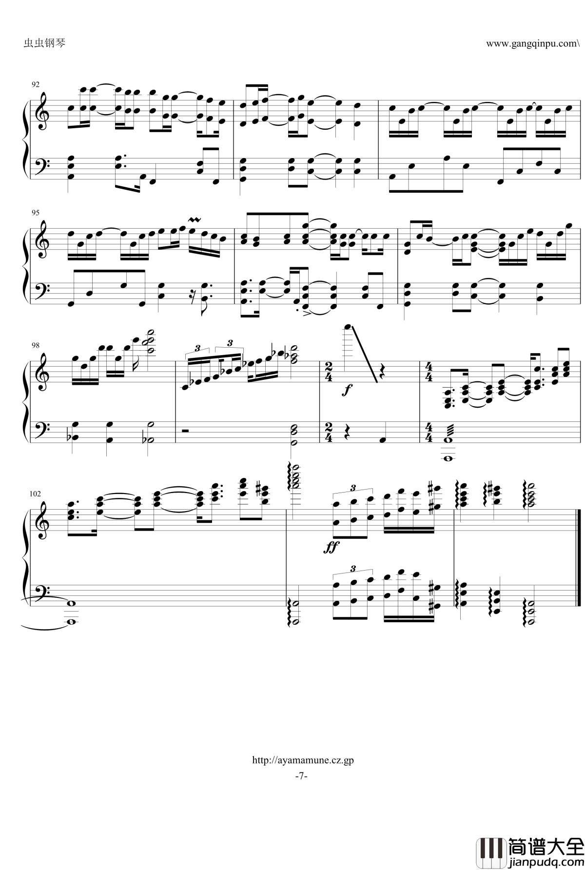 Wings_of_Piano钢琴谱_原版独奏曲谱_V.K