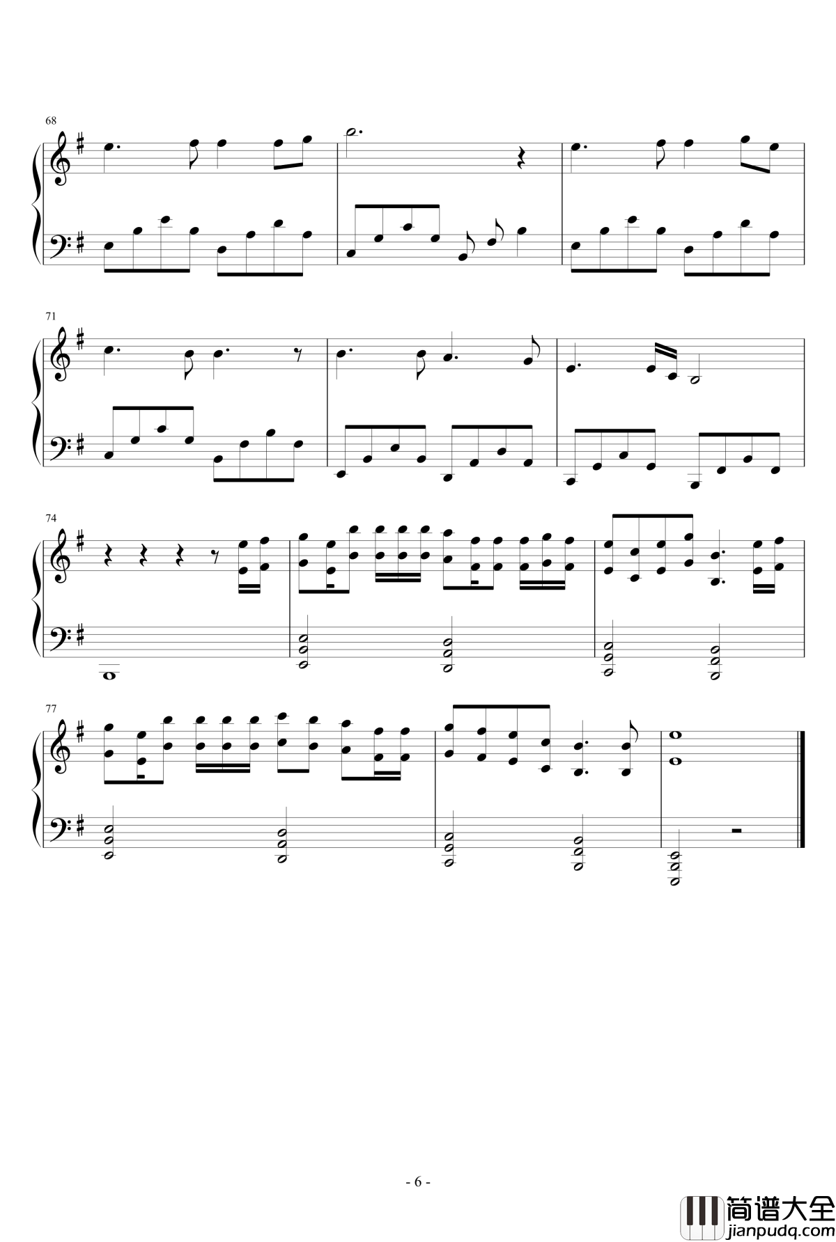 月夜傳說钢琴谱_狂音