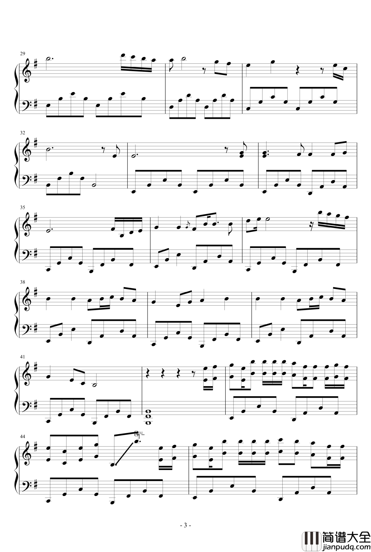 月夜傳說钢琴谱_狂音