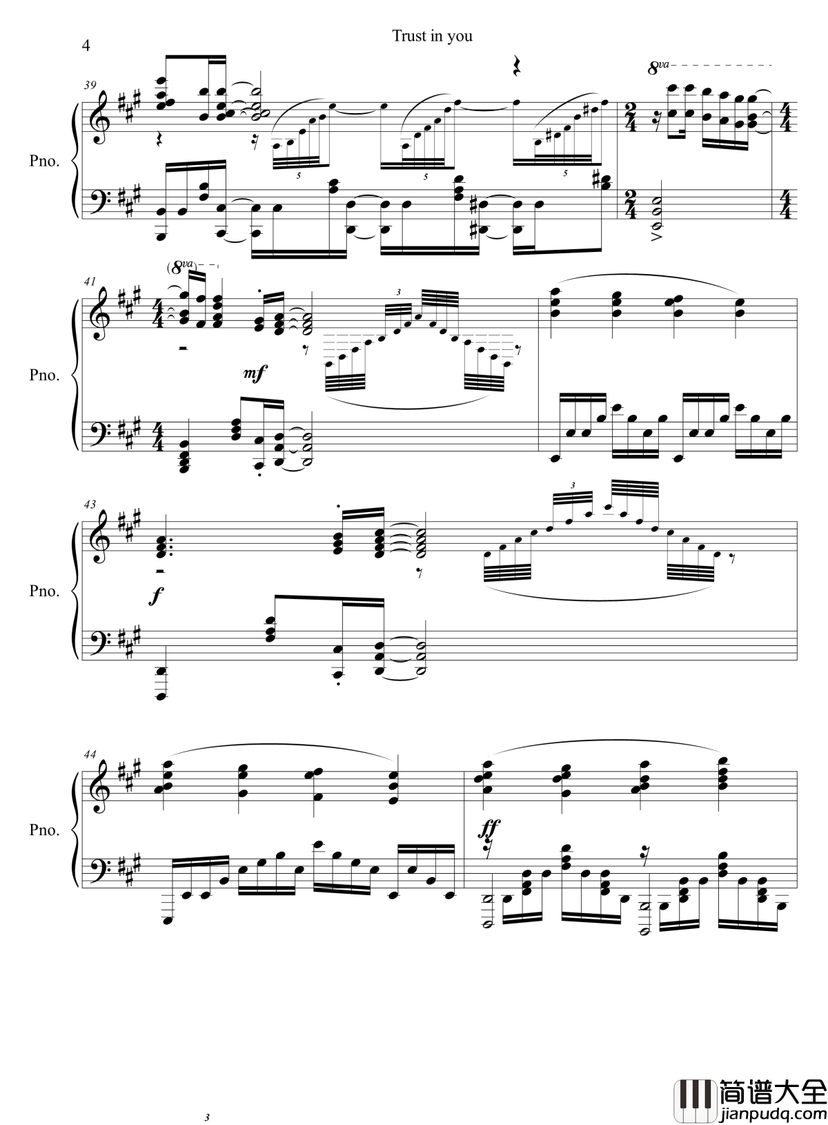 约会大作战第二季OP_date_a_live钢琴谱_娜娜