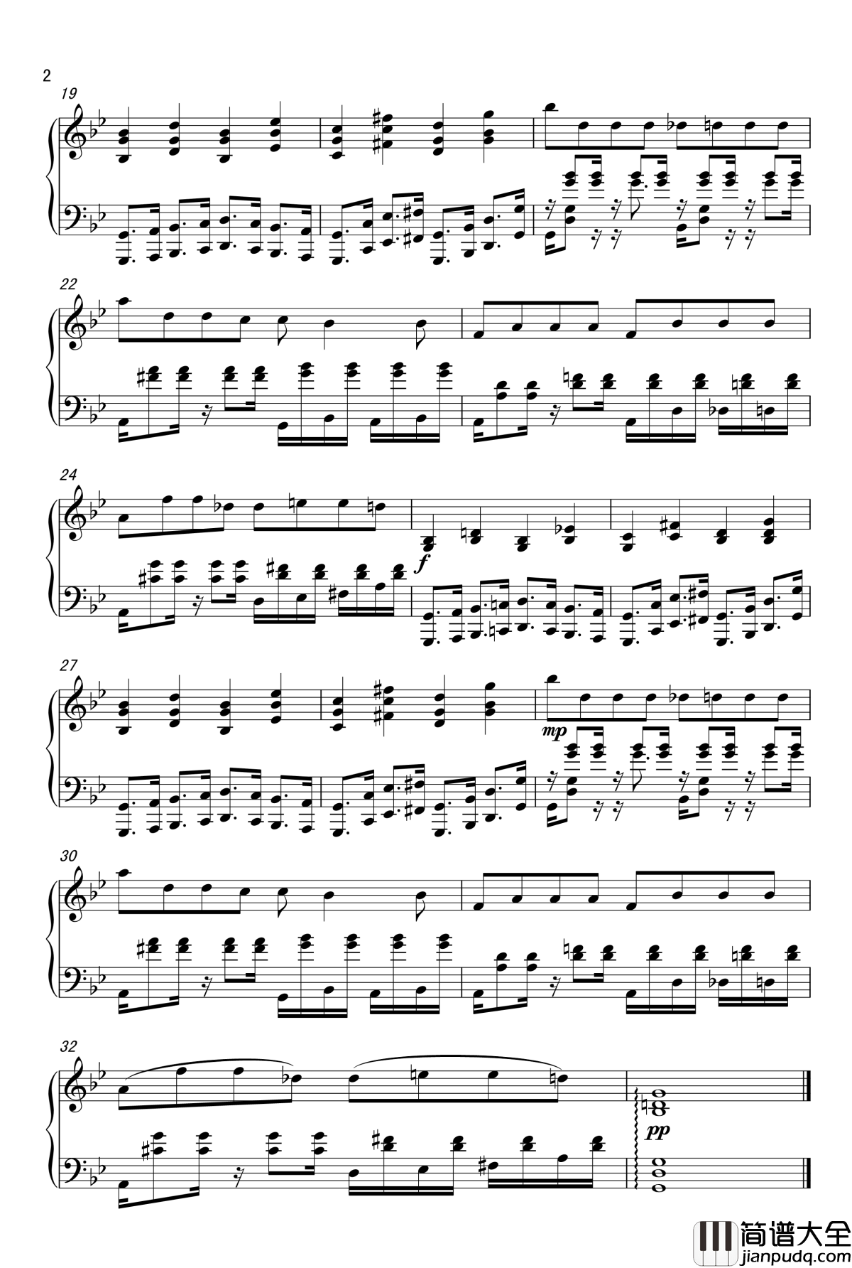 原创钢琴小品1314钢琴谱_哆咪哆发_nyride