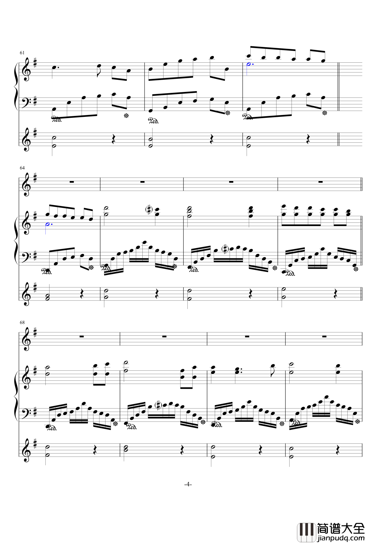 the_time_with_you钢琴谱_fulanckyce