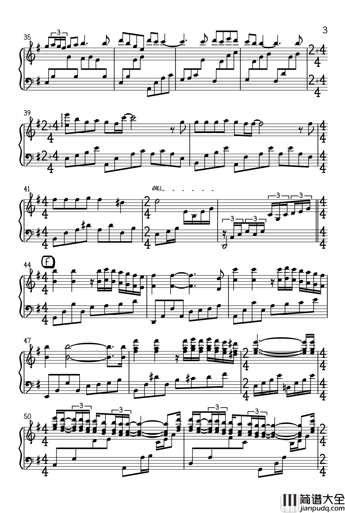 你依然那么美钢琴谱_疯狂的爱_克莱德曼