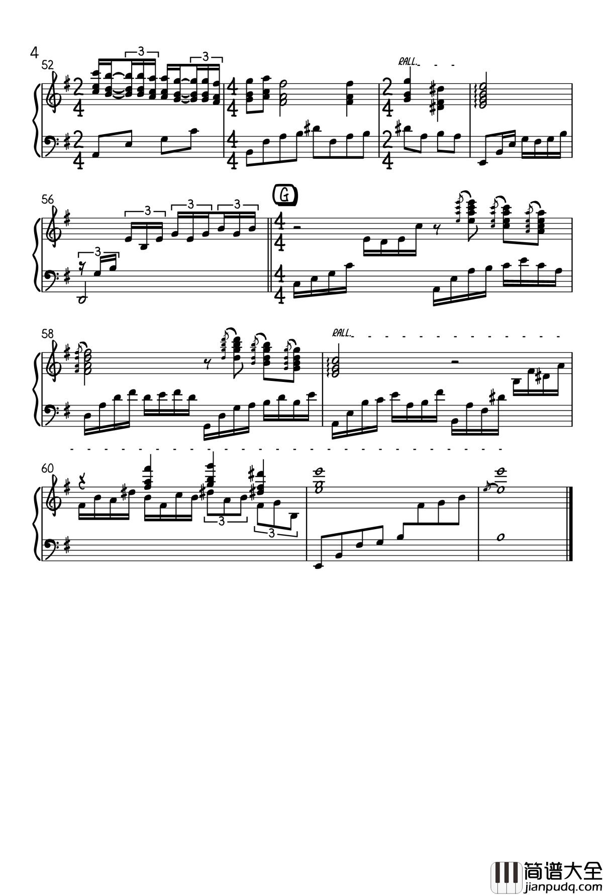 你依然那么美钢琴谱_疯狂的爱_克莱德曼