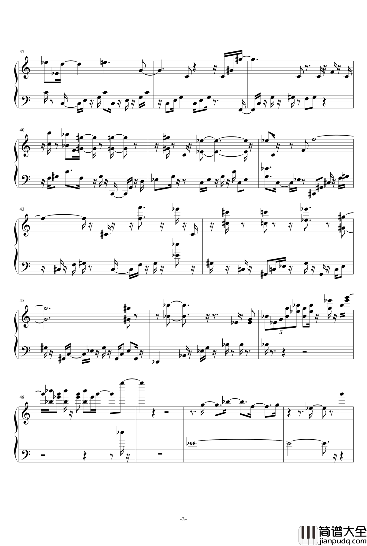 微雨钢琴谱_飞腾哈哈