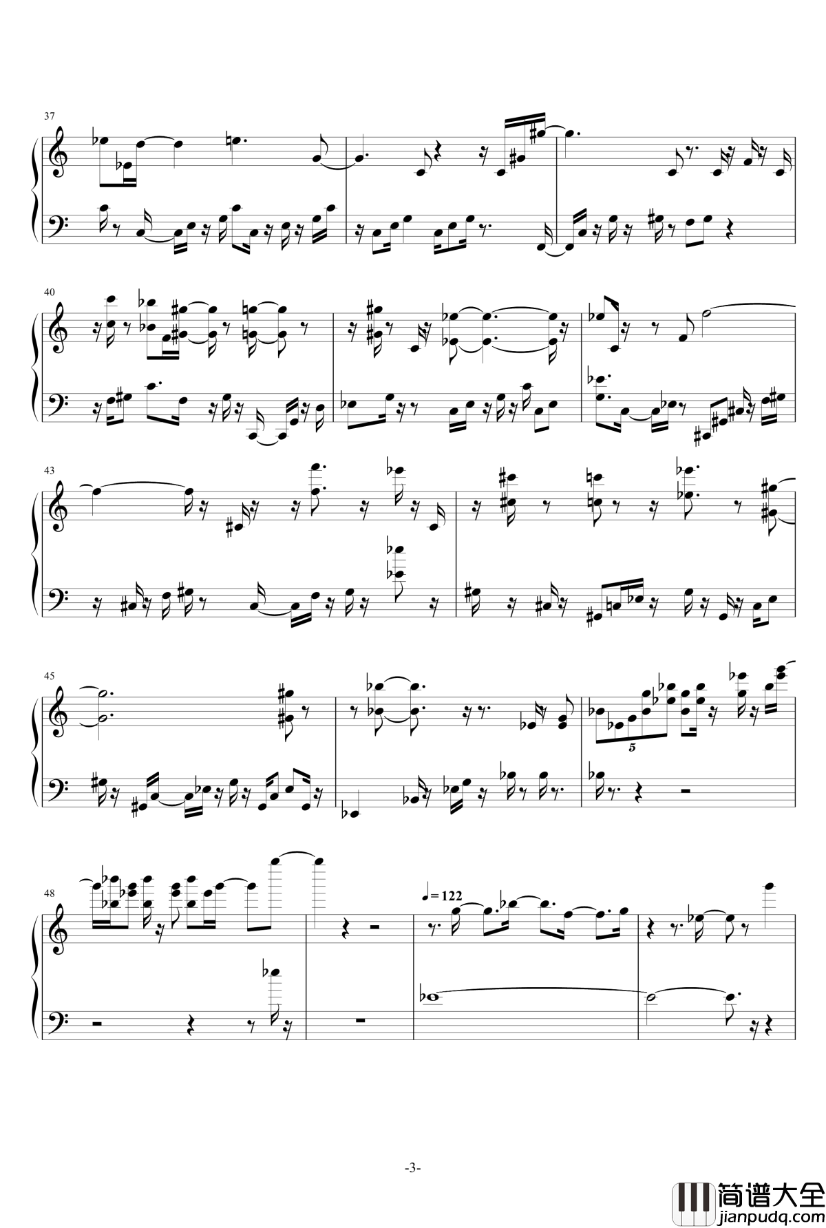 微雨钢琴谱_四月_飞腾哈哈