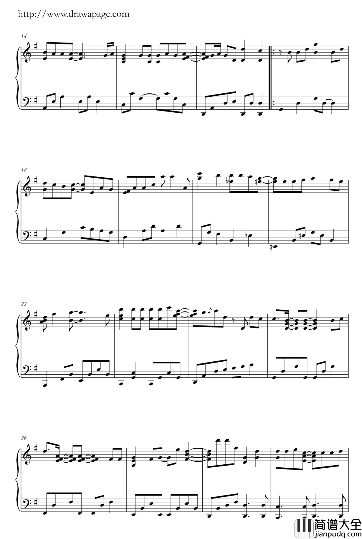 很想讨厌你钢琴谱_单恋双城_插曲_林夏薇