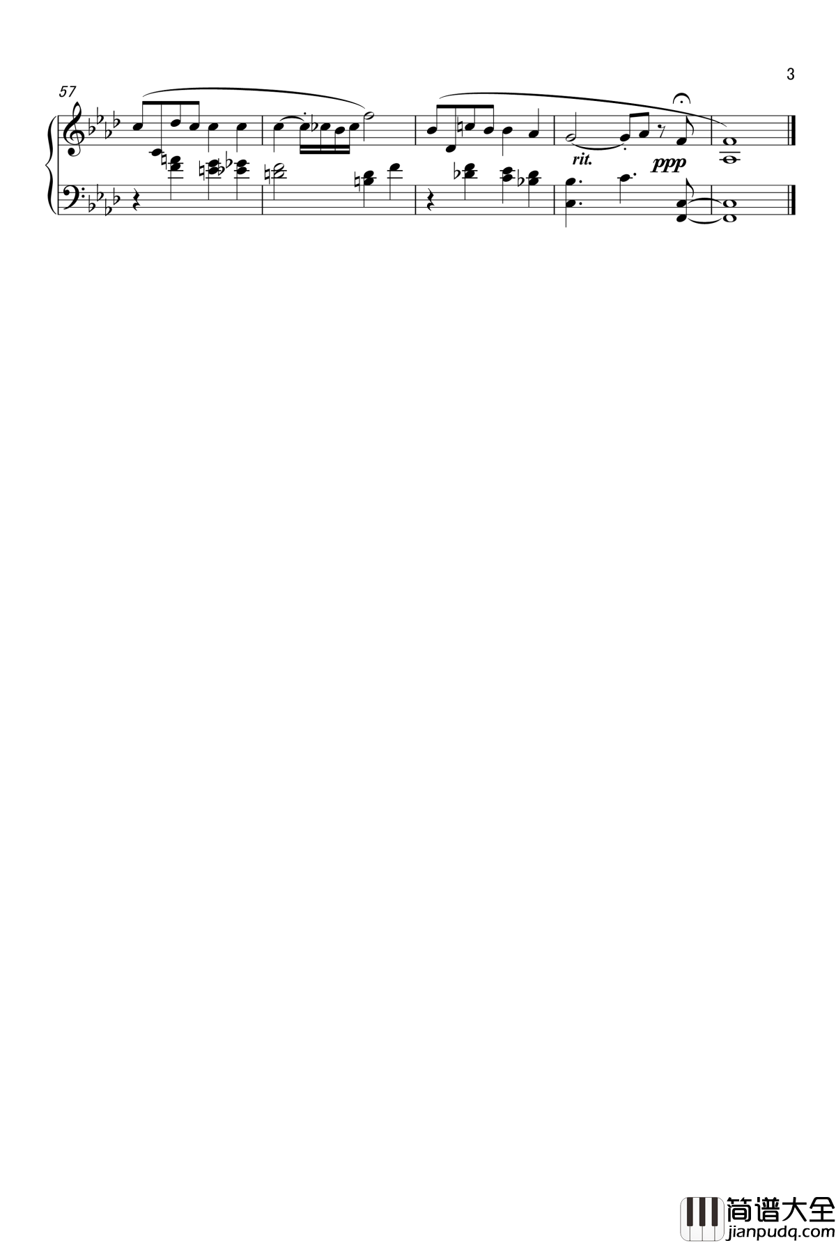 原创f小调间奏曲钢琴谱_nyride