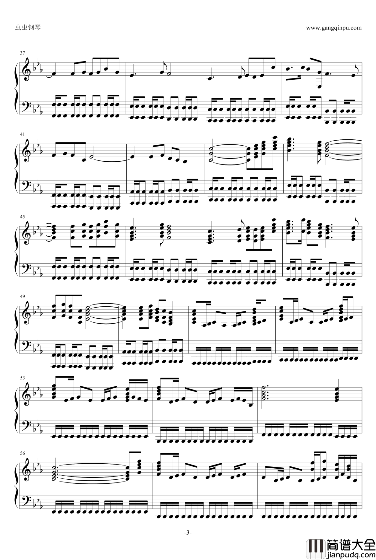 花剌子模重骑士El_Dorado钢琴谱_two_steps_from_hell