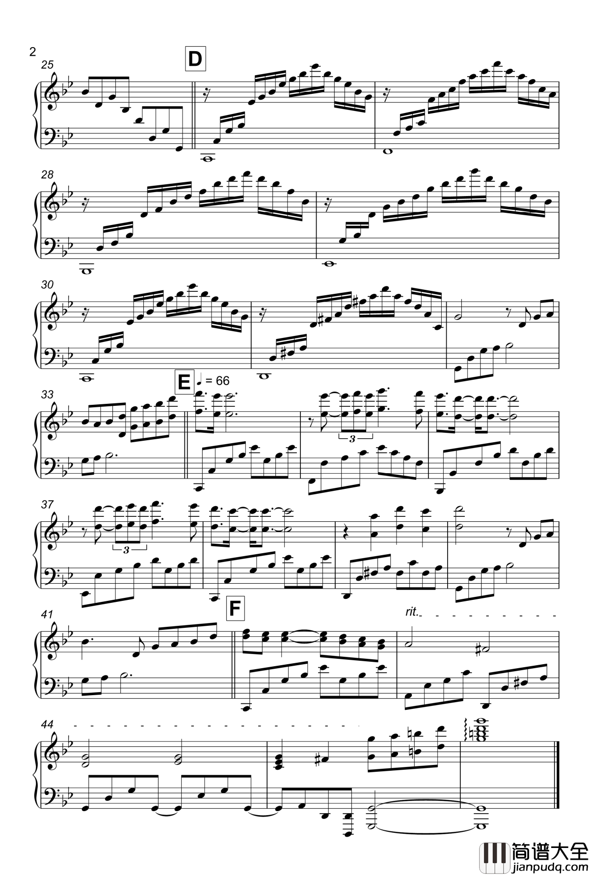 思乡曲钢琴谱_乡愁_克莱德曼